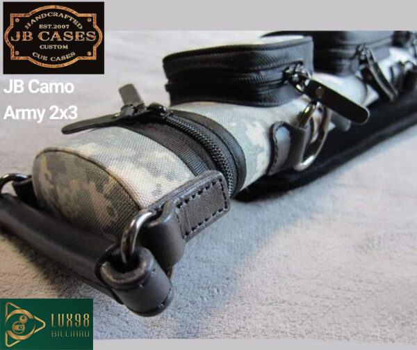 [Billiard Accessories] JB Camo Army cue case with 2 roots and 3 tips