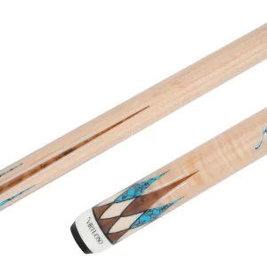 Predator Virtuoso Curly Maple/Turquoise No Wrap Pool Cue