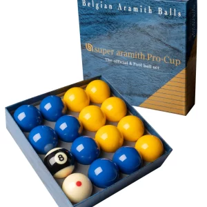 The Official 8 Pool ball set – Super Aramith Pro-Cup (Blue/Yellow)
